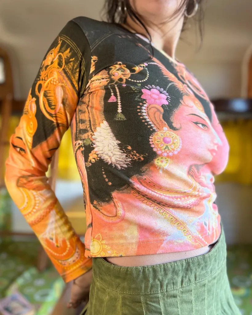 [026] Hindu Deities, Graphic Long Sleeve Top